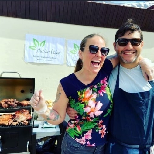 Inga og Edu á Frostastöðum taka þátt í Vaxtarrými með Austan Vatna. Mynd af ssnv.is.