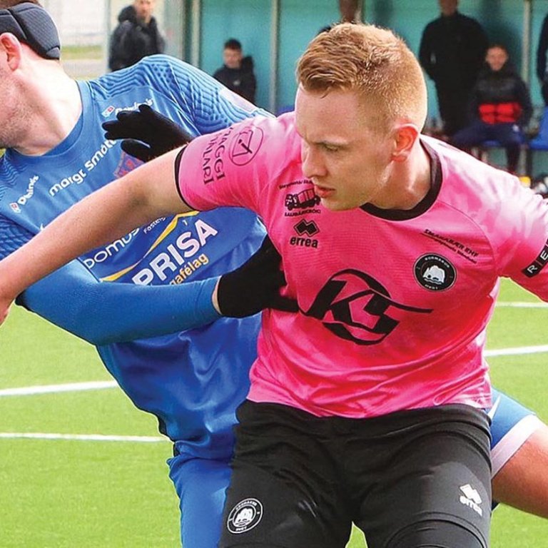 Ingvi Rafm í baráttunni með Kormáki/Hvör síðastliðið sumar. MYND: ÓAB