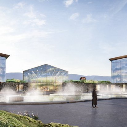 Hönnun nýrra þekkingargarða á Sauðárkróki leit dagsins ljós í liðinni viku, en garðarnir eru hannaðir af dönskum arkitektum.MYND SSNV