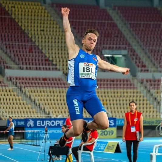Ísak Óli Traustason var öflugur um helgina. Mynd frá Evrópubikarkeppni landsliða í frjálsíþróttum í Skopje á síðasta ári: Fri.is.
