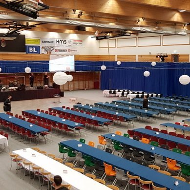 Það er ekkert að gerast í íþróttahúsum landsins í dag þar sem samkomubannið kemur í veg fyrir hvers kyns starfsemi. Mynd: PF.