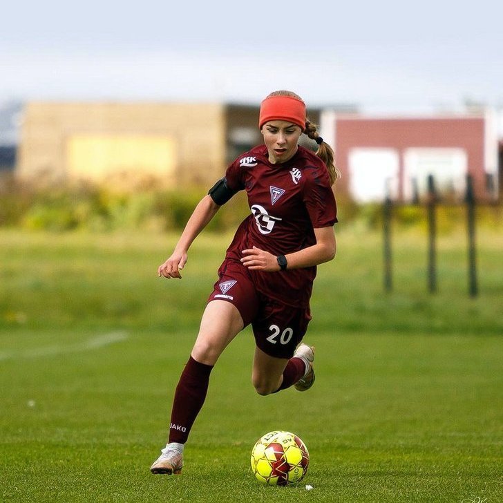 Elísa Bríet á fullri ferð. MYND: DAVÍÐ MÁR