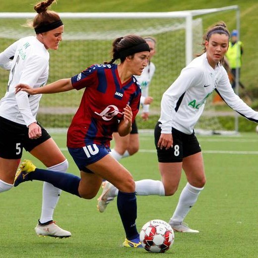 Jacqueline skoraði mark Tindastóls. MYND:ÓAB