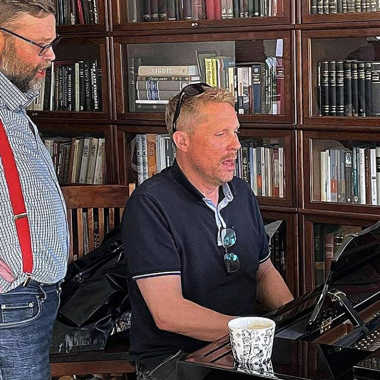 Þórhalldur Barðason og Héðinn við æfingar. MYND AÐSEND