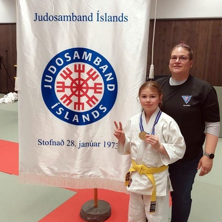 Jóhanna María Grétarsdóttir Noack, Íslandsmeistari í júdó. Mynd: Grétar Karlsson