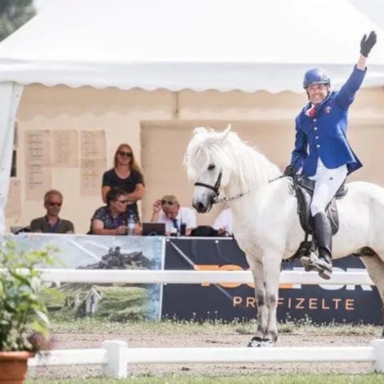 Jóhann Rúnar Skúlason mun ekki klæðast bláa jakkanum á Heimsmeistaramótinu í sumar en nú stefnir í að hann klæðist landsliðsjakka Dana MYND: EIÐFAXI.IS / Sofie Lahtinen Carlsson