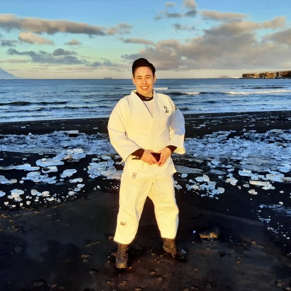 Elvira Dragemark nýtur þess að vera í Skagafirði og vonast til að geta unnið að framþróun júdóíþróttarinnar á svæðinu. Aðsend mynd.