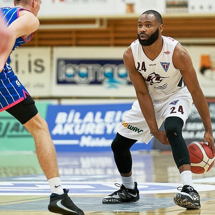 Keyshawn var stigahæstur Stóla í gær með 20 stig. MYND: SIGURÐUR INGI PÁLSSON