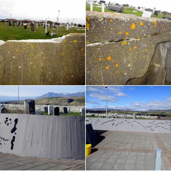 Eins og sjá má þarfnast kirkjugarðsveggurinn viðhalds og verkið fjárfrekt svo leitað er til almennings um stuðning. Mynd af Huni.is.