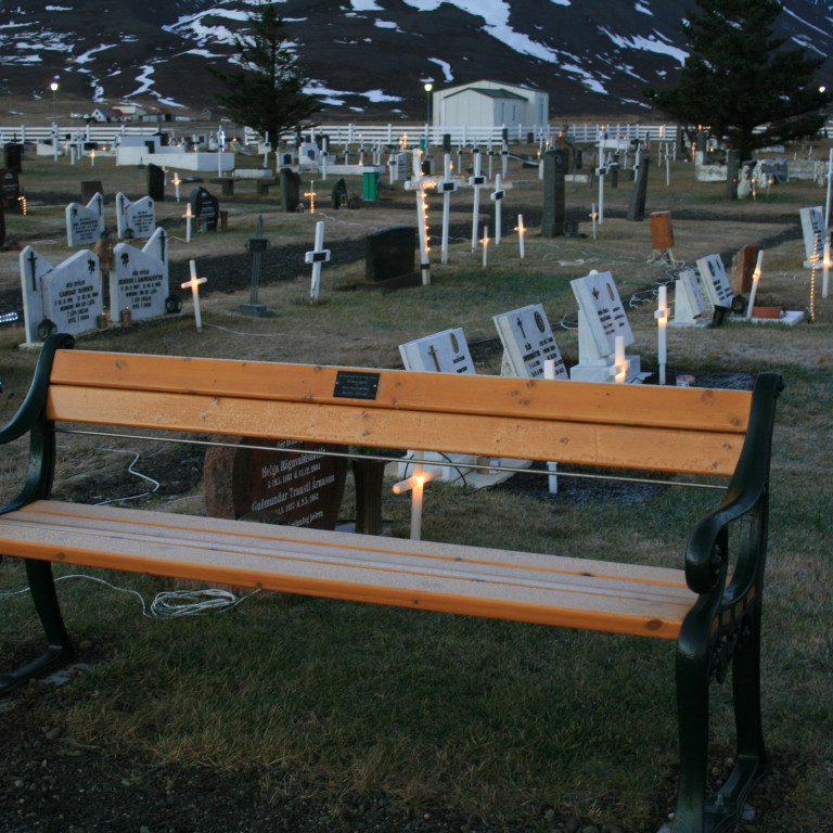 Kirkjugarðurinn á Sauðárkróki. Mynd: KSE
