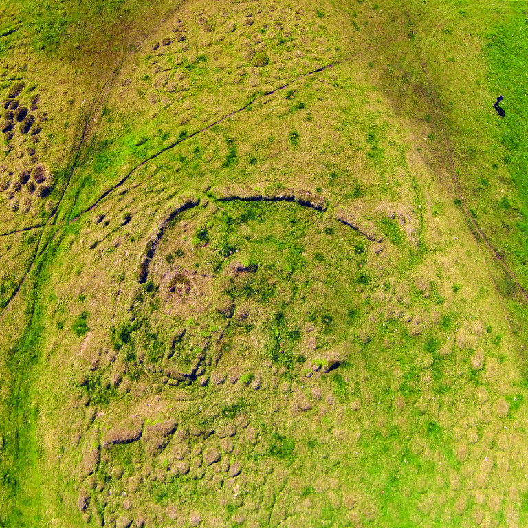 Kirkjugarður á Sléttu. Mynd: Byggðasaga Sgagafjarðar.