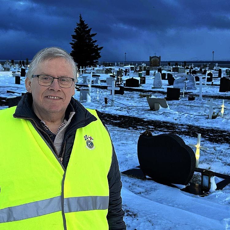 Karel Sigurjónsson frá Syðri-Húsabakka er formaður Kiwanisklúbbsins Drangeyjar. MYND: ÓAB