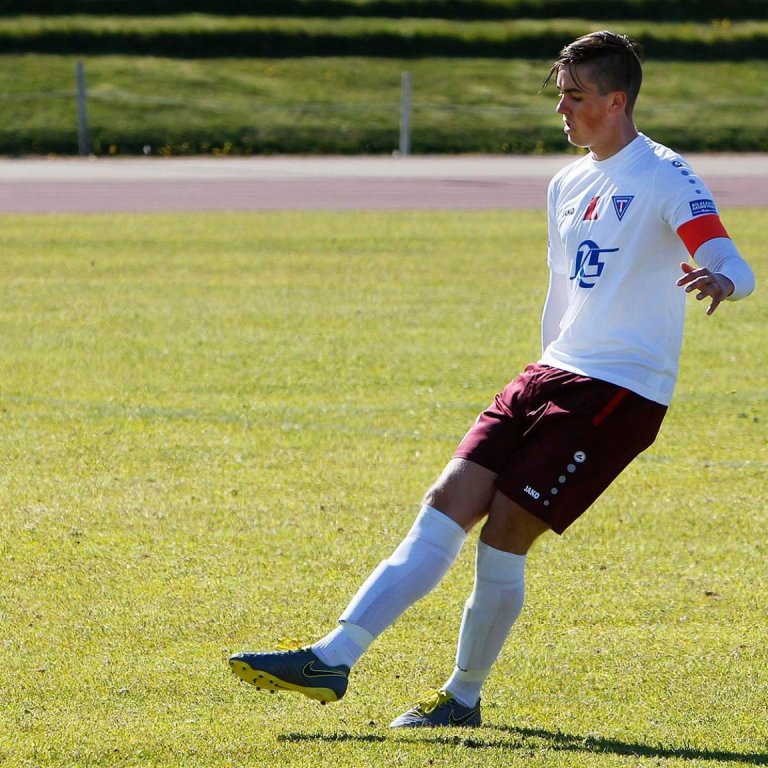 Konni átti góðan leik í gær. Mynd:ÓAB