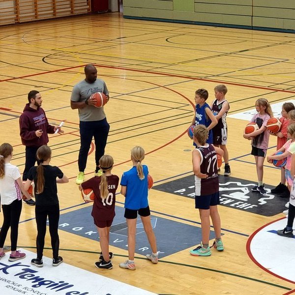 Mynd frá æfingu í dag.