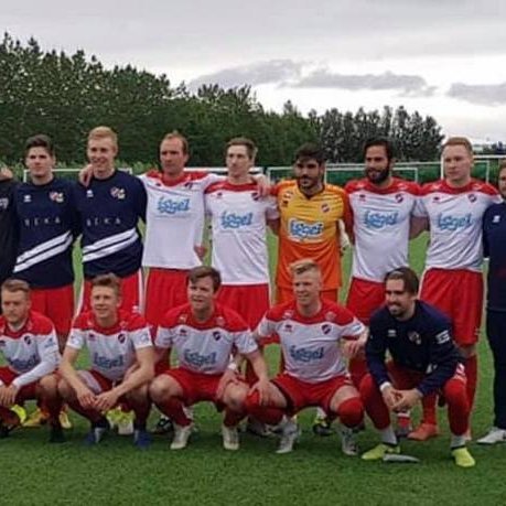 Liðsmynd af leikmönnum K/H fyrir leikinn.