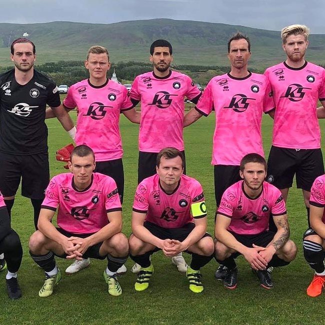 Lið Kormáks/Hvatar í gær. MYND AF FACEBOOK