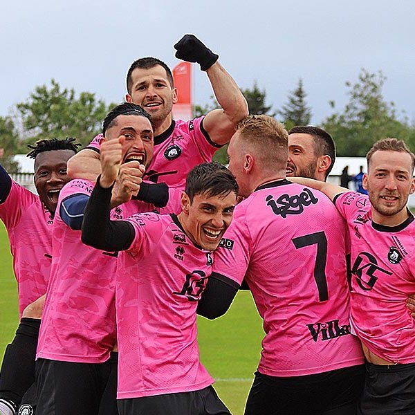 Liðsmenn Kormáks/Hvatar fagna fyrr í sumar. MYND AF AÐDÁENDASÍÐUNNI