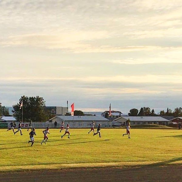 Frá leik Kormáks/Hvatar og SR. MYND AF FB