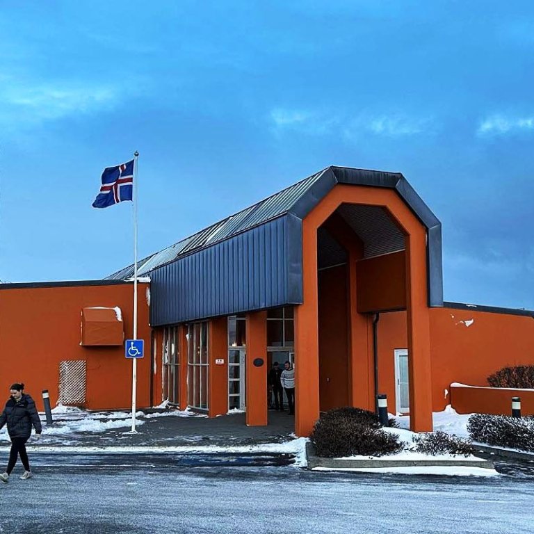 Kosið er í bóknámshúsi FNV á Sauðárkróki. MYND: ÓAB