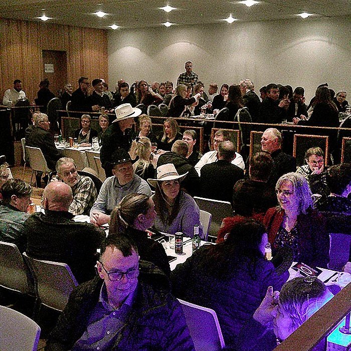 Það var fín mæting á kótilettukvöld númer 53. MYNDIR FRÁ VALLA