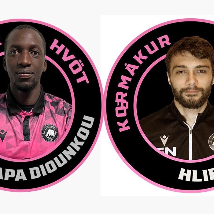 Papa og Hlib klárir í slaginn. MYNDIR AF AÐDAÉNDASÍÐUNNI