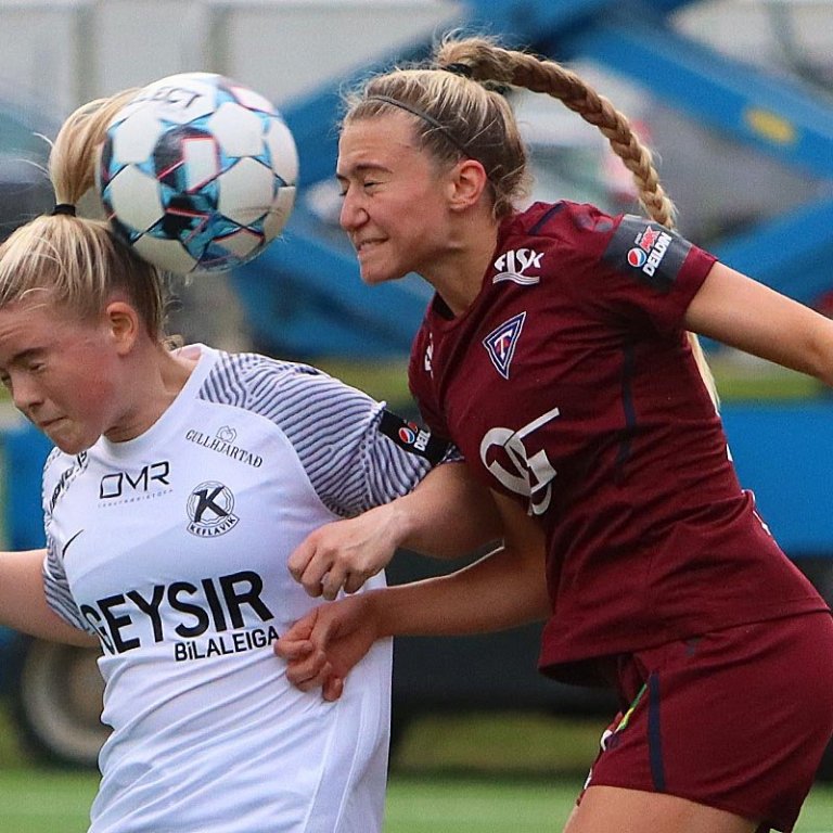 Kristrún átti enn einn stórleikinn í kvöld. MYND: ÓAB