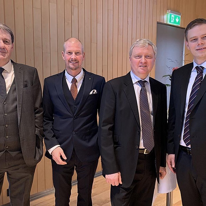 Fjórir ferskir á þingi. Frá vinstri: Óli Björn, Stefán Vagn, Bjarni og Vilhjálmur. MYND ÚR SAFNI VILLA