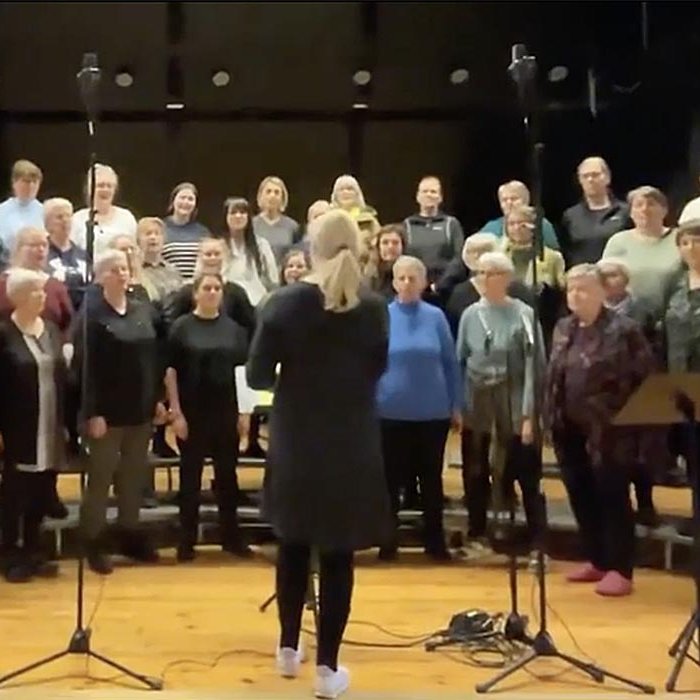 KVennakórinn Sóldís á æfingu. SKJASKOT AF FA-SÍÐU