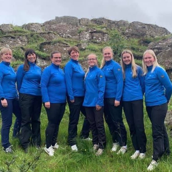 Kvennasveit GSS á íslandsmóti Golfklúbba 2021. Mynd: GSS