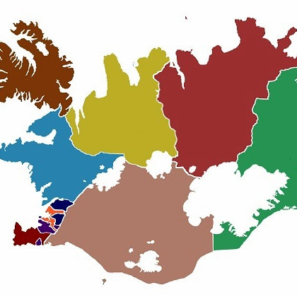 Gullitaða svæðið á kortinu sýnir starfssvæði Heilbrigðiseftirlits Norðurlands vestra. Mynd: shi.is