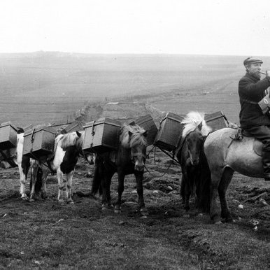 Póstlest Hans Hannessonar pósts. Ljósmynd: Magnús Ólafsson.