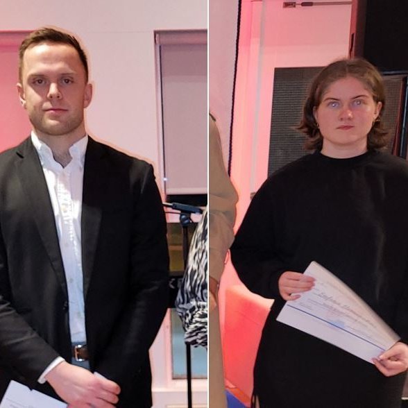 Ísak Óli Traustason og Stefanía Hermannsdóttir. Samsett mynd: PF.