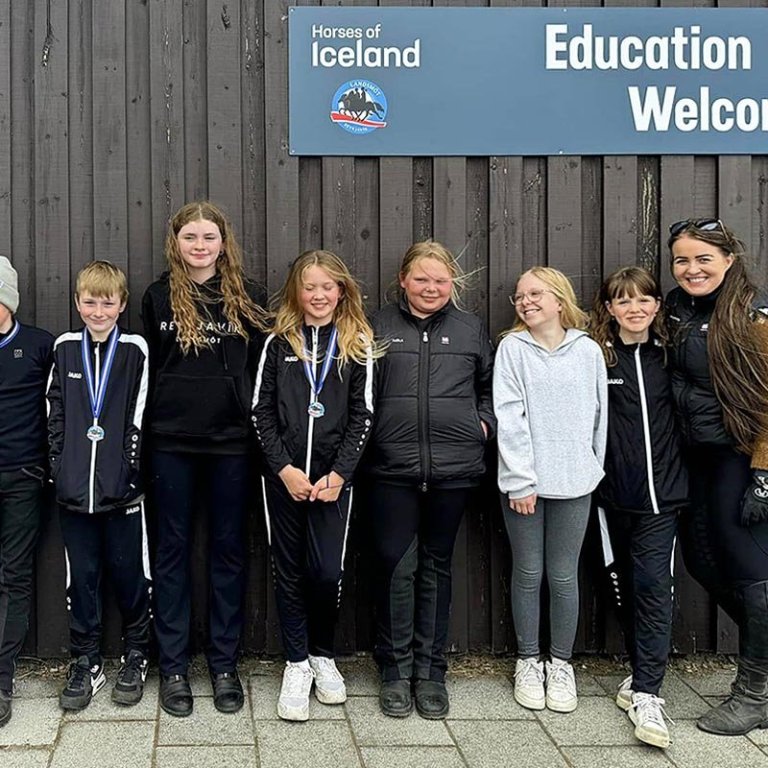 Keppendur Skagfirðings í barnaflokki. MYND AF FB SKAGFIRÐINGS