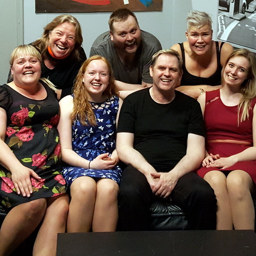 Leikhópur LS: Inga Dóra Ingimarsdóttir, Ingrid Jónsdóttir leikstjóri, Thelma Björk Gunnarsdóttir, Haukur Skúlason, Guðbrandur J. Guðbrandsson, Elva Björk Guðmundsdóttir og Saga Sjöfn Ragnarsdóttir. Mynd: PF