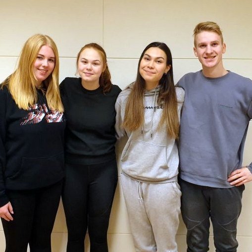 Keppendur FNV þau Kristey Rut Konráðsdóttir, Íris Helga Aradóttir, Ásta Aliya Friðriksdóttir Meldal og Óskar Aron Stefánsson. Mynd: Fnv.is.