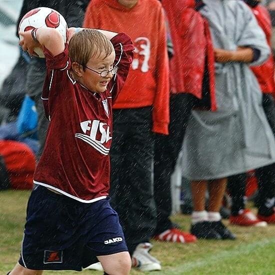 Eysteinn Ívar 8 ára á eldra árinu í 7. flokki á Króksmóti 2009. Aðsend mynd.