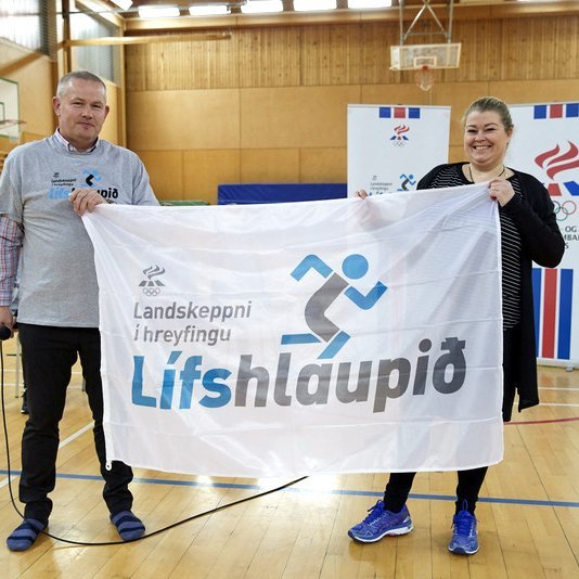 Frá setningu Lífshlaupsins. Mynd: Íþrótta- og Ólympíusamband Íslands.