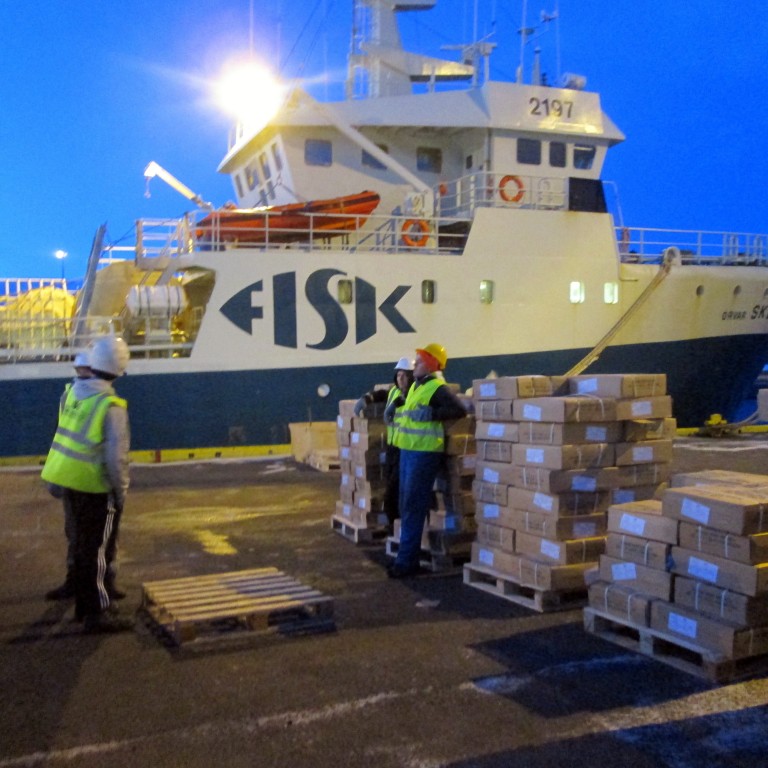 Síðasta löndunin úr Örvari