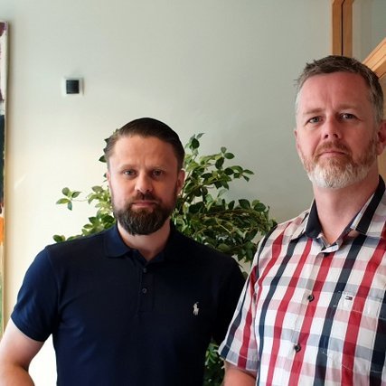 Sævar Þór Jónsson, lögmaður og eigandi LSÞ, og Sigurður Pálsson, framkvæmdarstjóri Fjölnets.