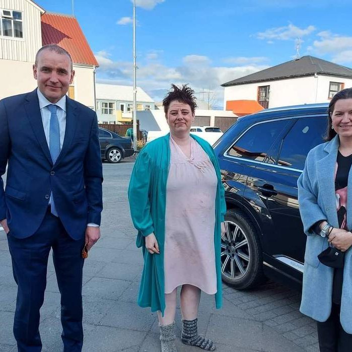 Formaðurinn ásamt forsetahjónunum fyrir nokkrum misserum.