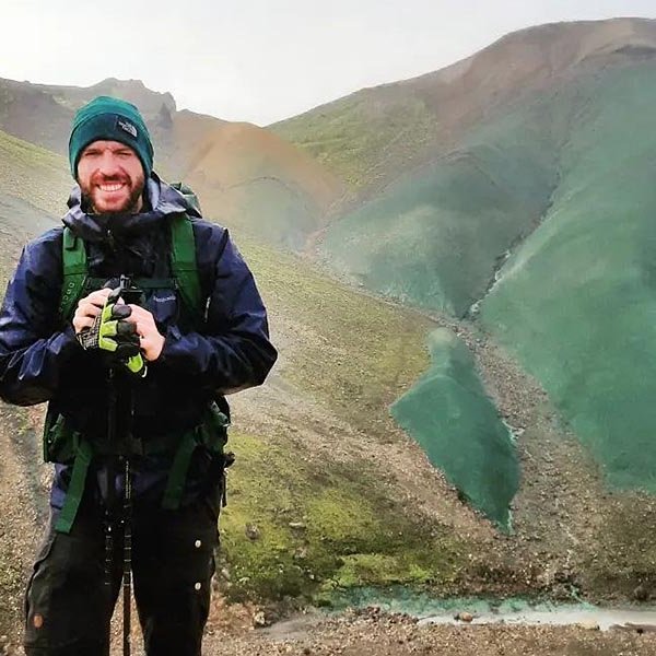 Magnús Freyr á fjöllum. MYND AÐSEND