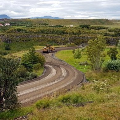 Undirbúningur fyrir malbik. Mynd: Blonduos.is