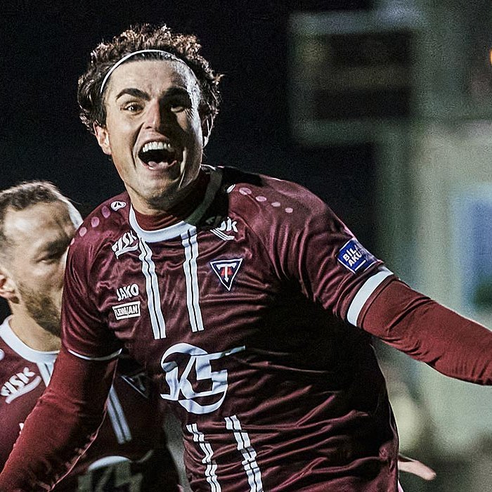 Manuel Martinez gerði öll mörk Tindastóls í kvöld en leikurinn endaði 3-1. MYNDIR: SIGURÐUR INGI