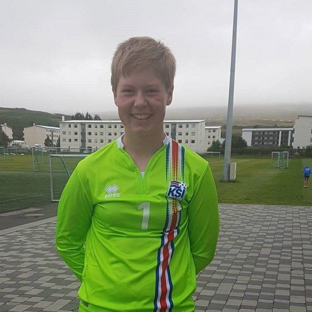 Margrét Rún Stefánsdóttir, markmaður Tindastóls hefur veri vali á á U15 landsliðsæfingar KSÍ. Aðsend mynd.