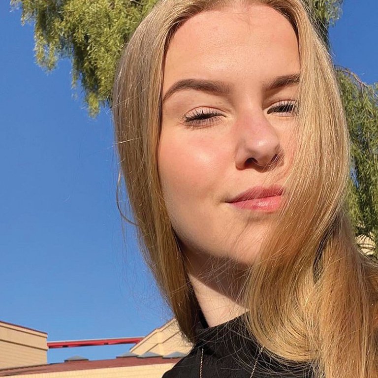 Marín Lind með sólina í augun. AÐSENDAR MYNDIR