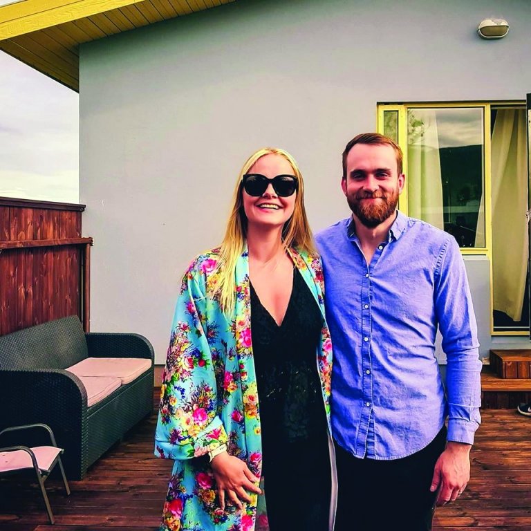 Sunna og Davíð Þór. Mynd: Úr einkasafni