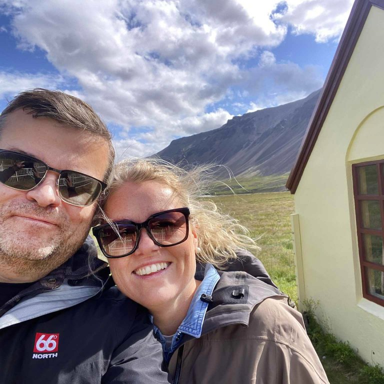 Atli Gunnar og Kristvina í stuði. AÐSEND MYND