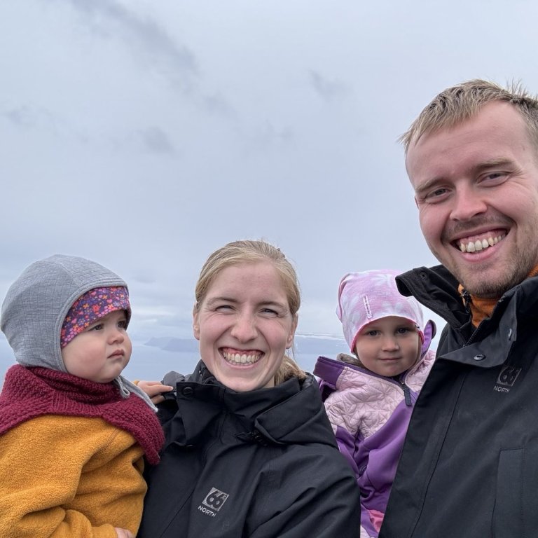 Pála Margrét ásamt Bergdísi Lilju, Signýju Rut og Sveinbirni. MYND AÐSEND