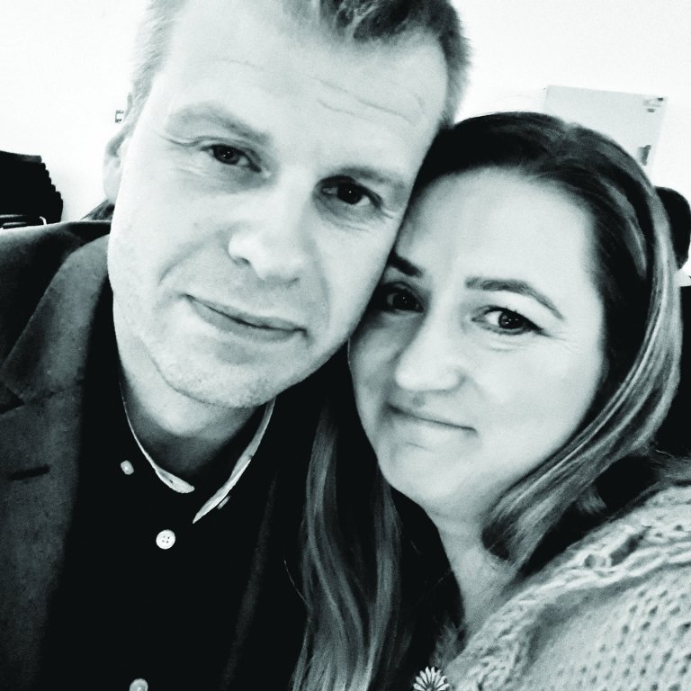 Vala og Sigurbjörn á góðri stundu. MYND AÐSEND.