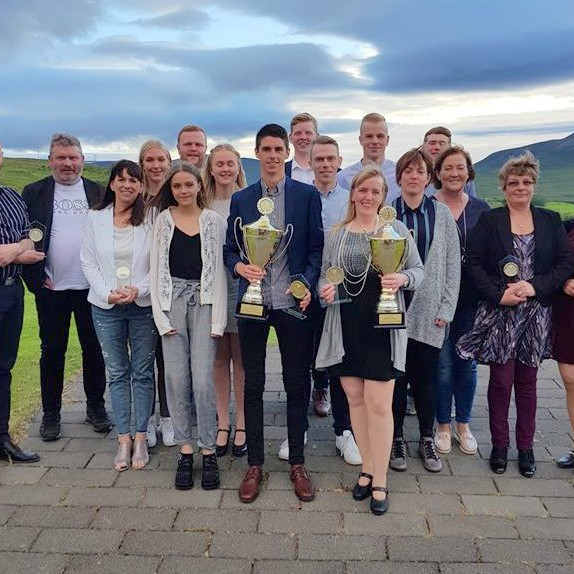 Verðlaunahafar allra flokka eftir vel heppnað Meistaramót Golfklúbbs Sauðárkróks Mynd: GSS.
